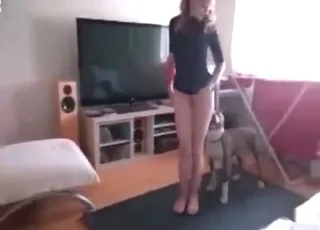 Drunken Russian woman screaming in raw zoo sex clip